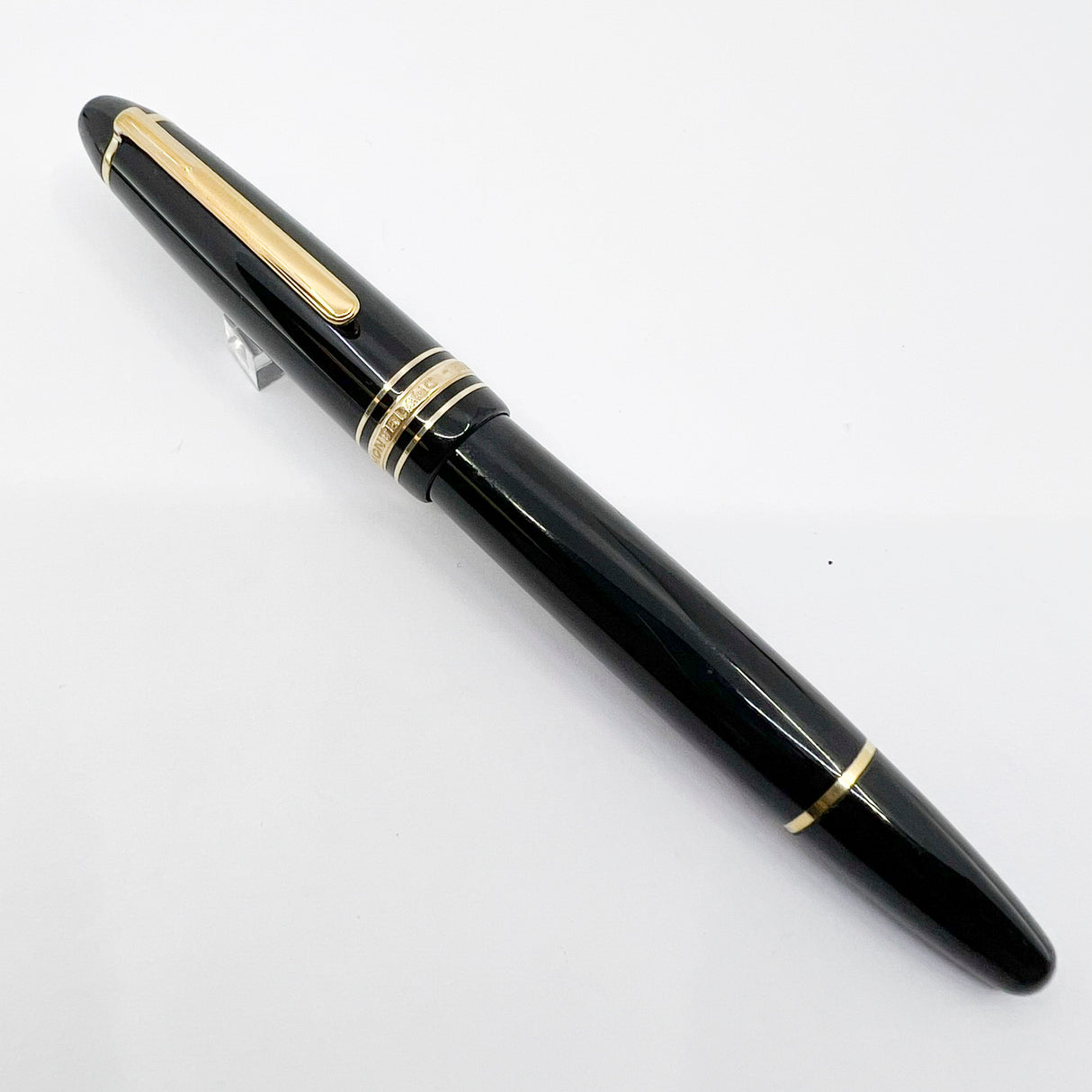 Montblanc Black Meisterstuck #146 LeGrand Fountain Pen -  Extra Fine 14kt Gold Nib (Flexes to Broad Width)