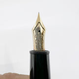 Montblanc Black Meisterstuck #146 LeGrand Fountain Pen -  Extra Fine 14kt Gold Nib (Flexes to Broad Width)