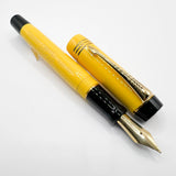 Parker Duofold Centennial Mandarin Yellow Limited Edition Fountain Pen (1995) - Medium 18kt Gold Nib