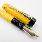 Parker Duofold Centennial Mandarin Yellow Limited Edition Fountain Pen (1995) - Medium 18kt Gold Nib