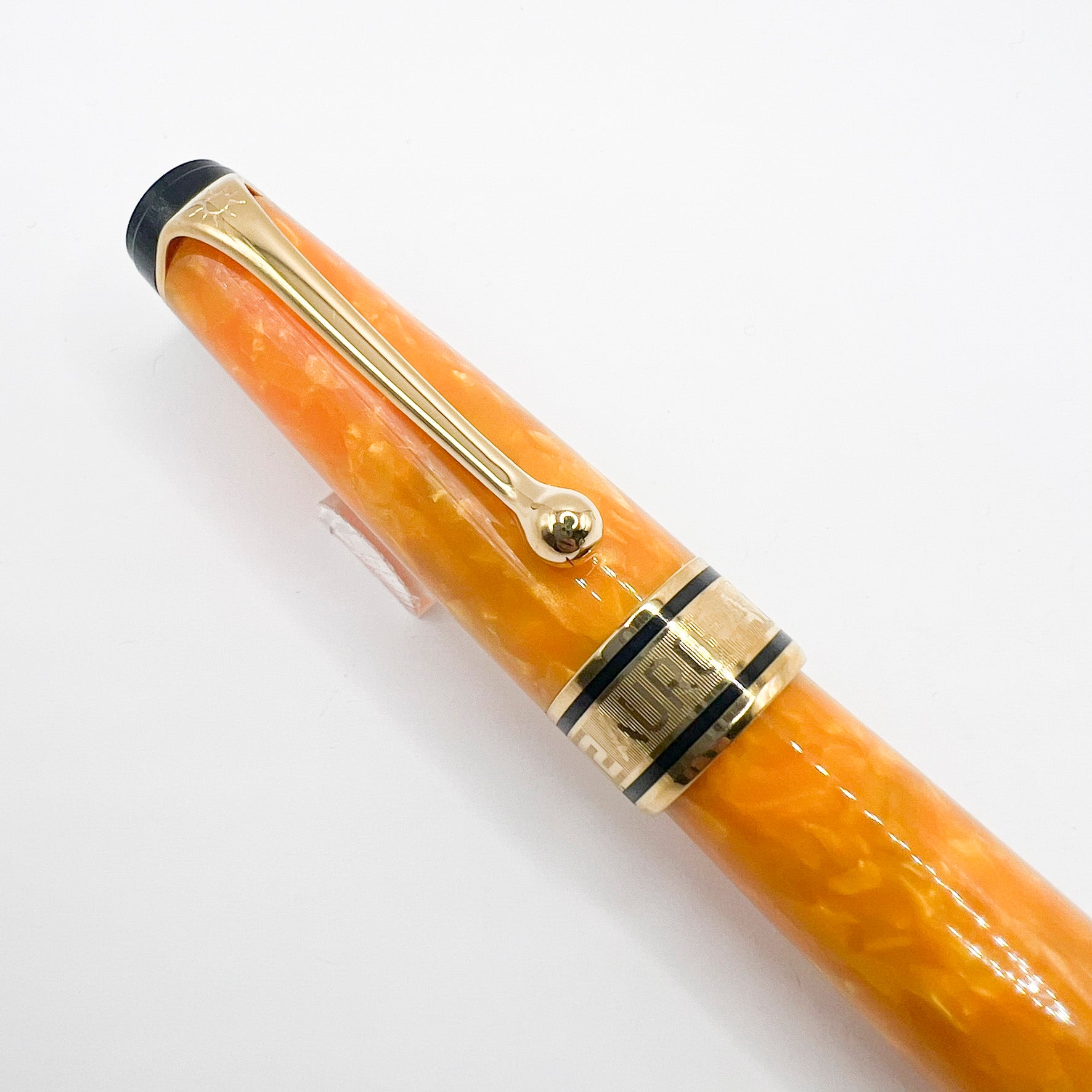 Aurora Optima Marbled Orange Sole Limited Edition Fountain Pen