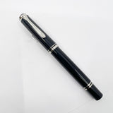 Pelikan M405 Solid Black Fountain Pen - Medium 14C Gold Nib