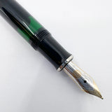 Pelikan M405 Solid Black Fountain Pen - Medium 14C Gold Nib