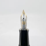 Pelikan M405 Solid Black Fountain Pen - Medium 14C Gold Nib
