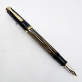 Pelikan M400 Tortoise Brown Fountain Pen - Medium 14kt Gold Nib