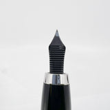 Asprey of London Black Lacquer Fountain Pen - Medium 18kt Gold Nib