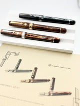 ASC -  Armando Simoni Club "THE 3 KINGS SET" The Grail of ASC - Set of 3 Celluloid Fountain Pens with Specialty Flexible Nibs!