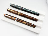ASC -  Armando Simoni Club "THE 3 KINGS SET" The Grail of ASC - Set of 3 Celluloid Fountain Pens with Specialty Flexible Nibs!