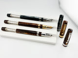 ASC -  Armando Simoni Club "THE 3 KINGS SET" The Grail of ASC - Set of 3 Celluloid Fountain Pens with Specialty Flexible Nibs!