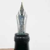 Ancora (Italy) Striated Lustrous Red  Perla Fountain Pen - Flexible Medium 18kt Gold Nib