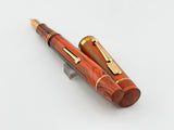 Conway Stewart Winston Churchill Woodgrain Ebonite  Fountain Pen - Medium 18kt Gold Nib