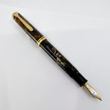 Pelikan M800 Renaissance Brown Marble Fountain Pen - Medium 18kt Gold Nib