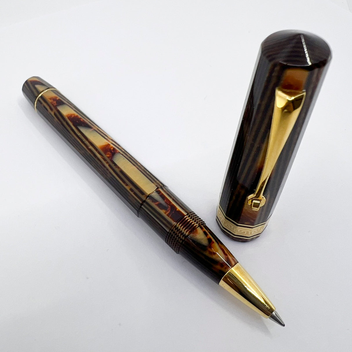 OMAS Paragon Exquisite Bronze Arco Celluloid Rollerball (1999)