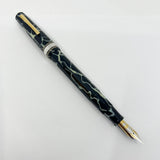 OMAS Paragon Galileo Black & Pearl  Marbled Celluloid Limited Edition Fountain Pen - Medium 18kt Gold Nib