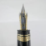 OMAS ORIGINAL #360 - LARGEST SIZE - Dark Blue/Black #360 Oversized Triangulated Fountain Pen - Fine 18kt Gold  Nib