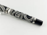 Parker Snake .925 Sterling Silver Overlay Limited Edition Fountain Pen - Medium 18kt Gold Nib