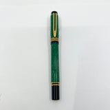 Waterman Patrician Green Marble Lacquer Fountain Pen- Medium 18kt Gold  Nib