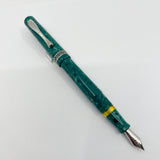 Visconti  Florentia Turquoise Green Celluloid LE Fountain Pen Honoring  Casa delle Stilografica 50th Anniversary - Medium 18kt Gold Nib