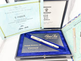 Classic Pen CP5 Parker Duofold  Celebration "Vintage Moire" LE #384 of 500  - Medium 18kt Gold Nib (1999 - MINT COMPLETE PACKAGING!)