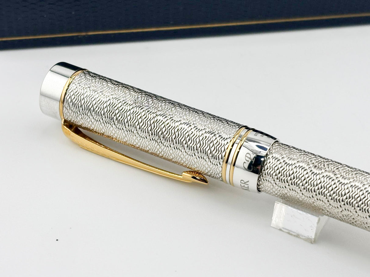 Classic Pen CP5 Parker Duofold  Celebration "Vintage Moire" LE #384 of 500  - Medium 18kt Gold Nib (1999 - MINT COMPLETE PACKAGING!)