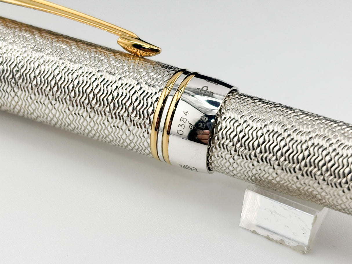 Classic Pen CP5 Parker Duofold  Celebration "Vintage Moire" LE #384 of 500  - Medium 18kt Gold Nib (1999 - MINT COMPLETE PACKAGING!)