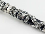 Parker Snake .925 Sterling Silver Overlay Limited Edition Fountain Pen - Medium 18kt Gold Nib
