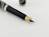 Parker Snake .925 Sterling Silver Overlay Limited Edition Fountain Pen - Medium 18kt Gold Nib