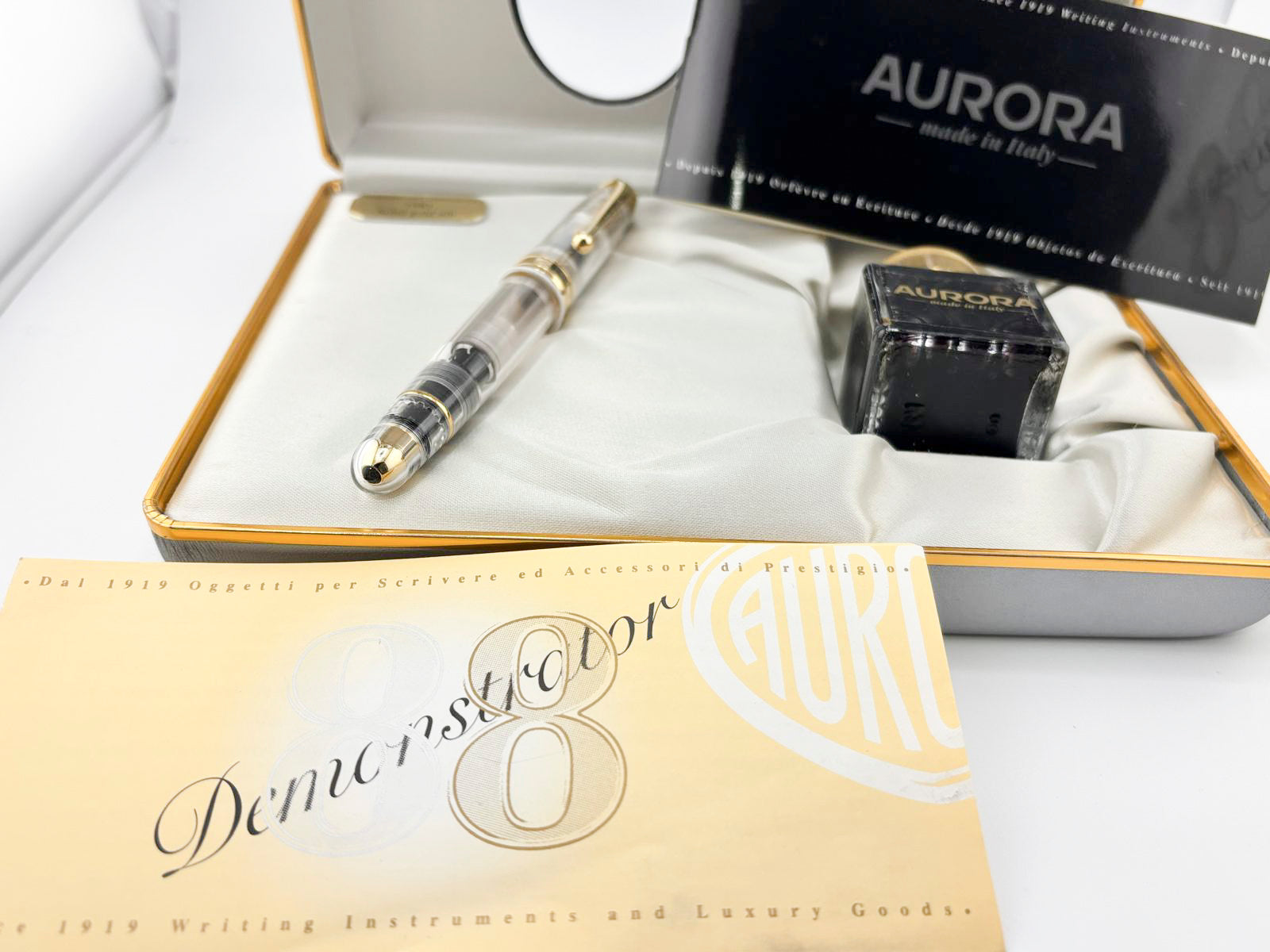 Aurora Large 88 Demonstrator Limited Edition Fountain Pen - Gold