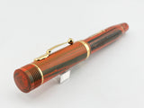 Conway Stewart Winston Churchill Woodgrain Ebonite  Fountain Pen - Medium 18kt Gold Nib