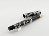 Parker Snake .925 Sterling Silver Overlay Limited Edition Fountain Pen - Medium 18kt Gold Nib