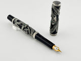 Parker Snake .925 Sterling Silver Overlay Limited Edition Fountain Pen - Medium 18kt Gold Nib