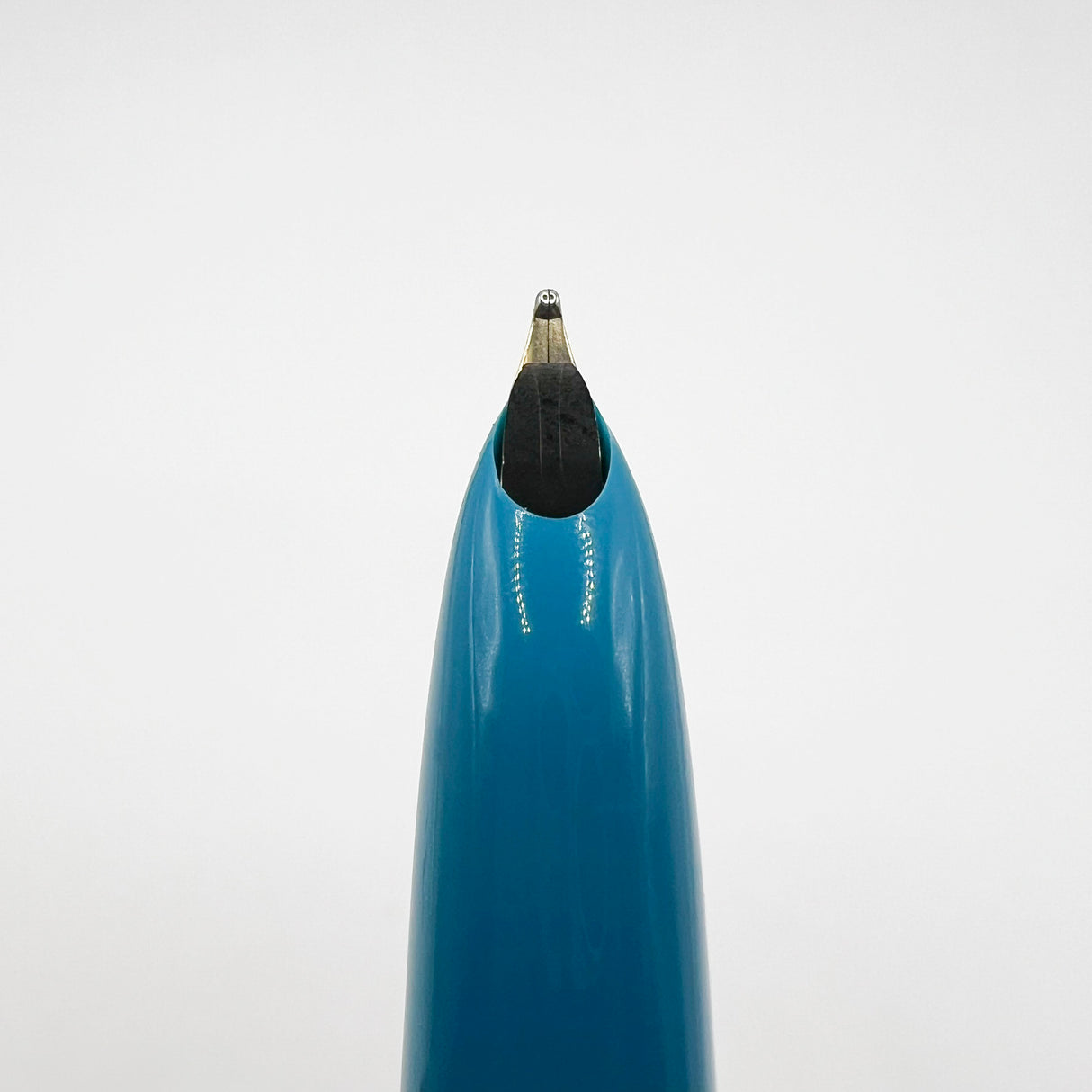 Parker 51 Special Edition Sterling Silver & Vista Blue Fountain Pen - Fine 18kt Gold  Nib