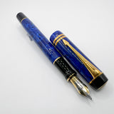 Parker Lapis Blue Duofold Centennial (Largest) Fountain Pen - Fine 18kt Gold Nib