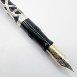 Sheaffer Nostalgia Sterling Silver Filigree Fountain Pen - Medium 18kt Gold Nib