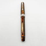 OMAS Original Style Arte Italiana Arco Bronze Celluloid Paragon Fountain Pen (Circa 2000) - High Tech Trim - Fine 18kt Gold Nib