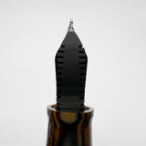 OMAS Original Style Arte Italiana Arco Bronze Celluloid Paragon Fountain Pen (Circa 2000) - High Tech Trim - Fine 18kt Gold Nib