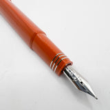 OMAS #360 for Armando Simoni Club Orange Triangulated  Fountain Pen (Circa 1999) - Medium 18kt Gold Nib