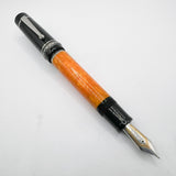 Delta - The Original Oversized DolceVita Sterling Silver Trim Fountain Pen - Medium 18kt Gold Nib