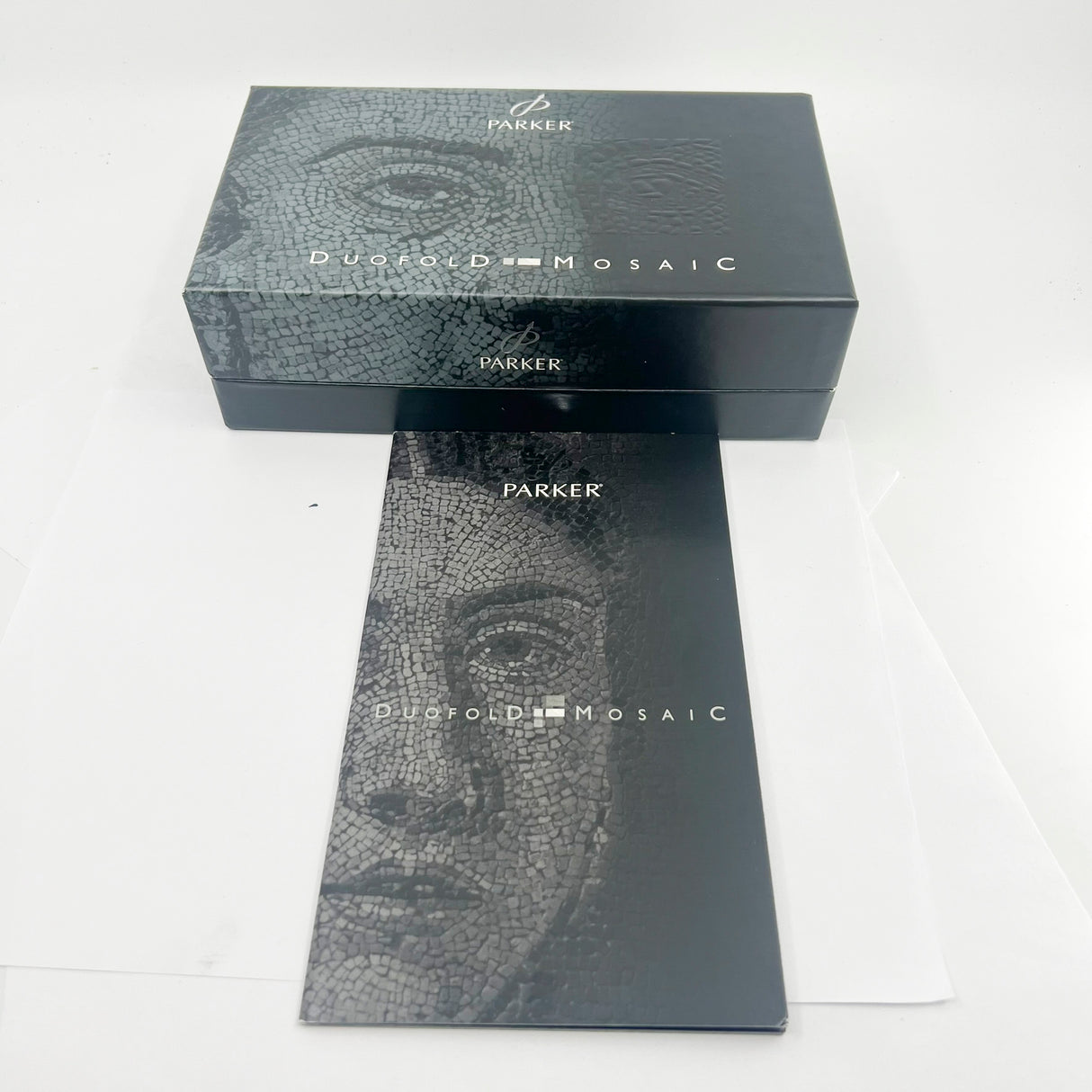 Parker Duofold Black Mosaic Centennial(Largest) Fountain Pen - Medium 18kt Gold Nib