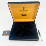 Delta - The Original Oversized DolceVita Sterling Silver Trim Fountain Pen - Medium 18kt Gold Nib