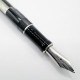 Parker Duofold Black Mosaic International Fountain Pen - Medium 18kt Gold Nib