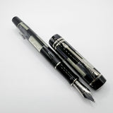 Parker Duofold Black Mosaic International Fountain Pen - Medium 18kt Gold Nib