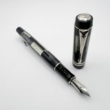 Parker Duofold Black Mosaic International Fountain Pen - Medium 18kt Gold Nib
