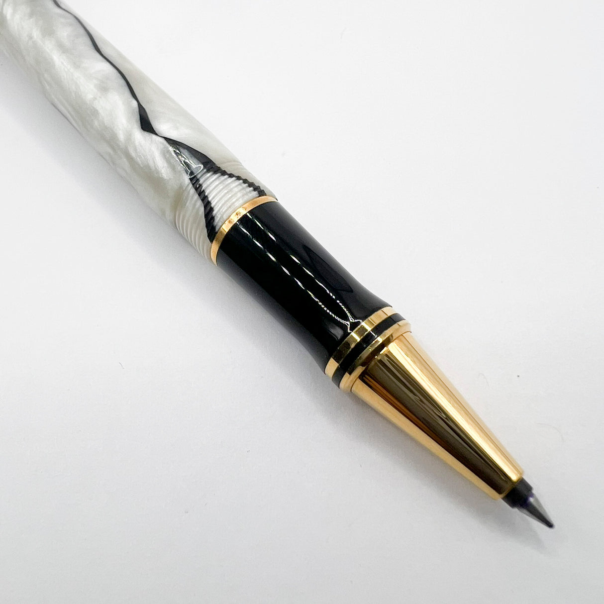 Parker Duofold Lustrous Pearl & Black Rollerball