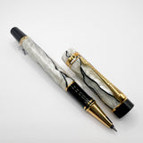 Parker Duofold Lustrous Pearl & Black Rollerball