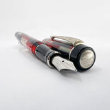 Parker Red Mosaic International Duofold Fountain Pen - Medium 18kt Gold Nib