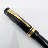 Parker  Duofold First Generation  Cap Actuated Black Ballpoint Pen - Circa 1989 - SCARCE!