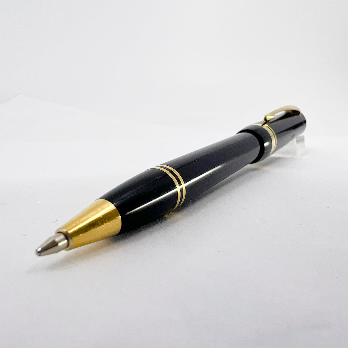 Parker  Duofold First Generation  Cap Actuated Black Ballpoint Pen - Circa 1989 - SCARCE!