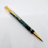 Parker Duofold  Marble Green Ballpoint Pen - Circa 1991