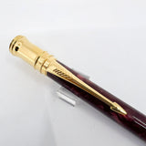 Parker Duofold  Marble Maroon Mechanical Pencil  0.9mm - Circa 1991